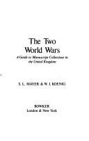 Cover for The two World Wars
