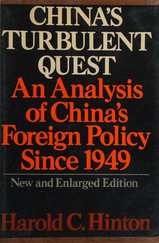 Cover for China's turbulent quest