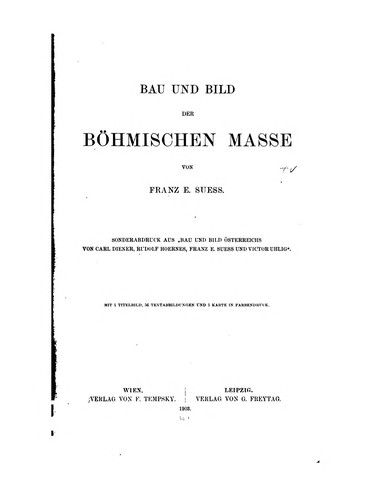 Cover for Bau und Bild der böhmischen Masse