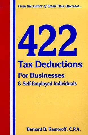 Cover for 422 tax deductions for businesses & self employed individuals