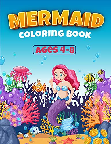 Cover for Mermaid Coloring Book For Kids