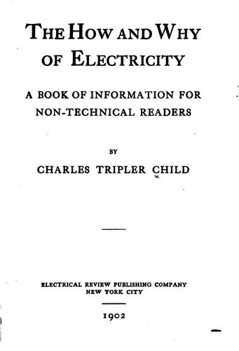 Cover for The how and why of electricity