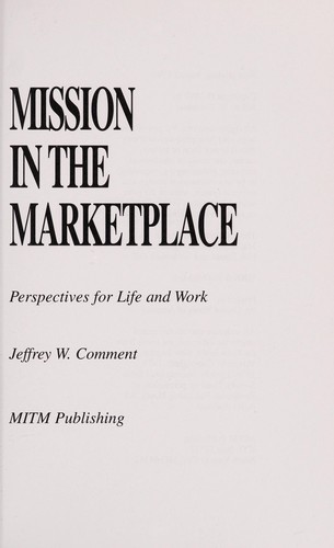 Cover for Mission in the marketplace