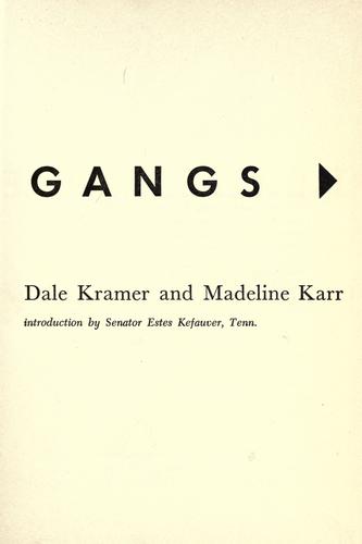 Cover for Teen-age gangs