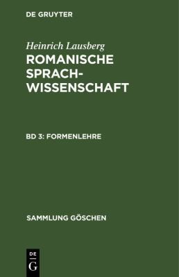 Cover for Romanische Sprachwissenschaft.
