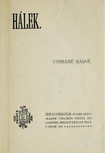 Cover for Vybrané básn.