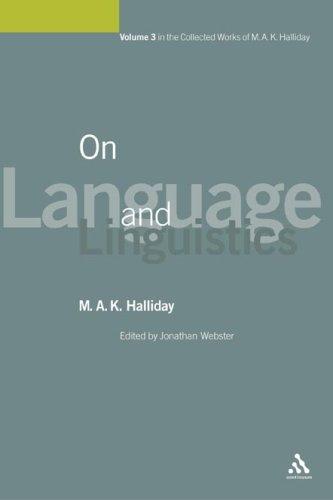 Cover for On Language And Linguistics (Collected Works of M.a.K. Halliday)