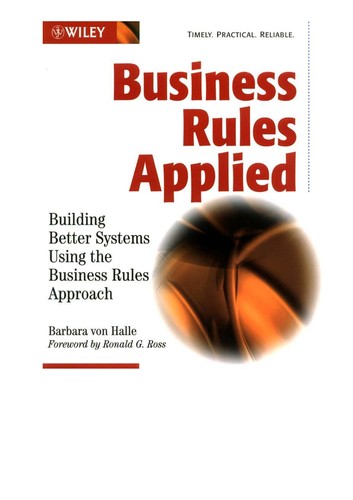 Cover for Business rules applied