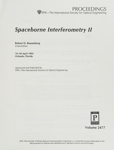 Cover for Spaceborne interferometry II