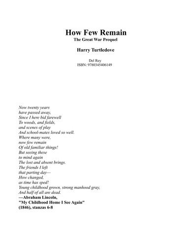 Cover for How few remain