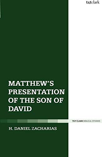Cover for MATTHEW'S PRESENTATION OF THE SON OF DAVID