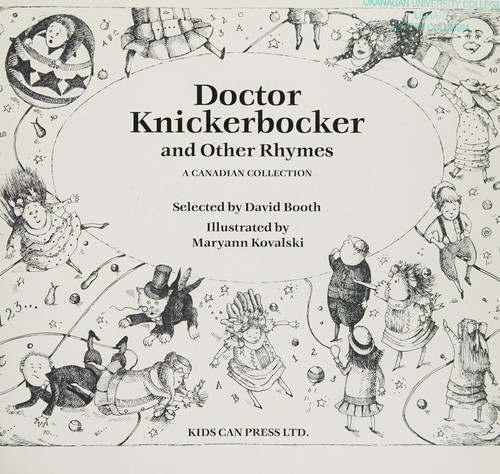 Cover for Doctor Knickerbocker and other rhymes