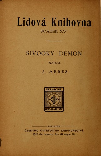 Cover for Sivooký démon