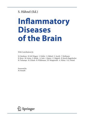Cover for Inflammatory Diseases of the Brain
