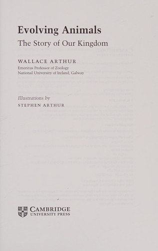 Cover for Evolving animals
