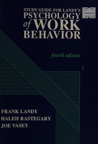 Cover for Study guide for Landy's psychology of work behavior