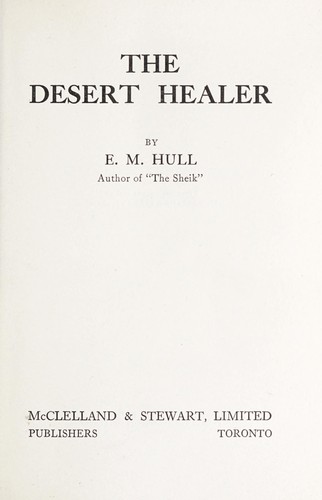 Cover for The desert healer