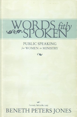Cover for Words Fitly Spoken