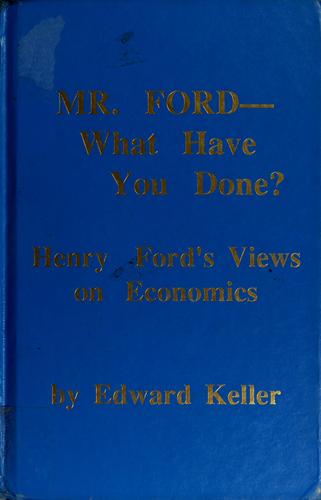 Cover for Mr. Ford-- what have you done?