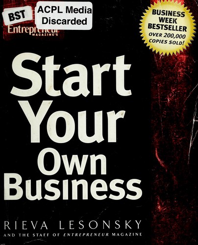Cover for Start your own business