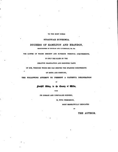 Cover for Delineations of Fonthill and its abbey.