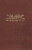 Cover for Manual for the use of prospectors on the mineral lands of the United States