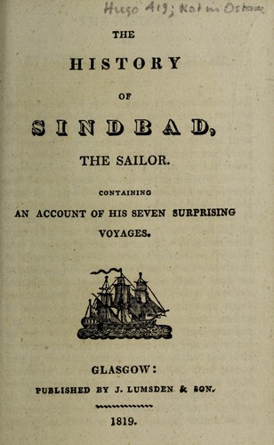Cover for The history of Sindbad, the sailor