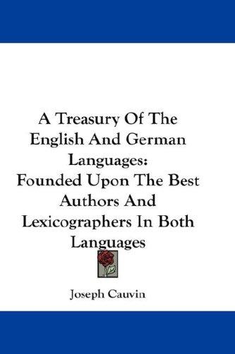 Cover for A Treasury Of The English And German Languages