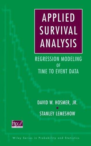 Cover for Applied survival analysis