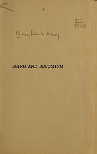 Cover for Being and becoming