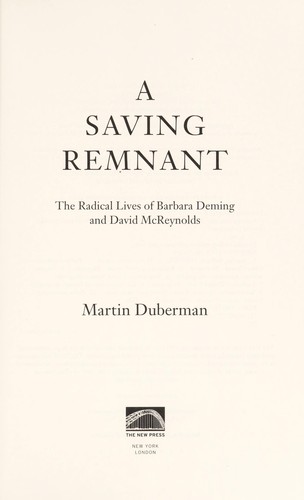 Cover for A saving remnant