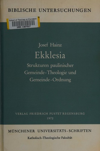 Cover for Ekklesia