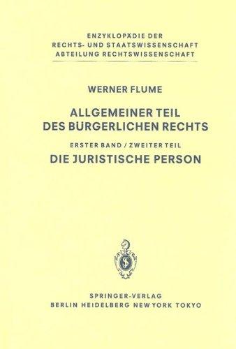 Cover for Allgemeiner Teil des Bürgerlichen Rechts: Band 1, Teil 2