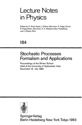 Cover for Stochastic processes--formalism and applications