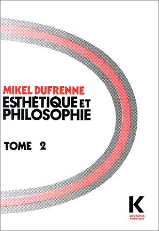 Cover for Esthétique et philosophie