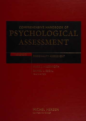 Cover for Comprehensive handbook of psychological assessment