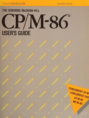 Cover for The Osborne/McGraw-Hill CP/M-86 user's guide