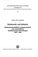 Cover for Reichswehr und Industrie
