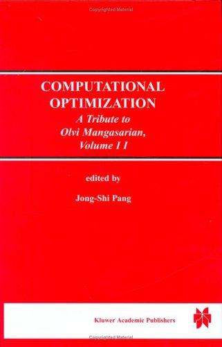 Cover for Computational Optimization