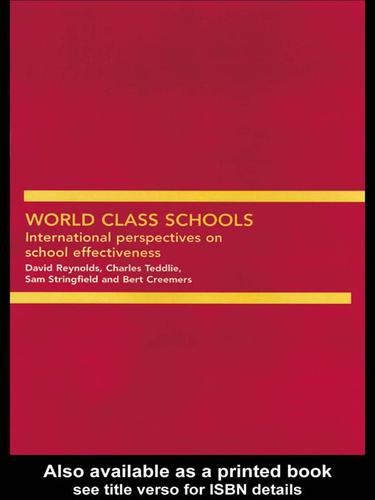 Cover for World Class Schools