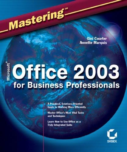Cover for Mastering Microsoft Office 2003 for Business Professionals