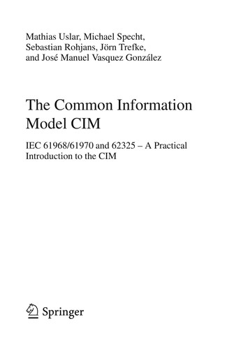 Cover for The Common Information Model CIM