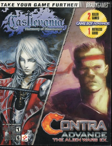 Cover for Castlevaina: Harmony of Dissonance/Contra Advance: The Alien Wars EX, Official Strategy Guide