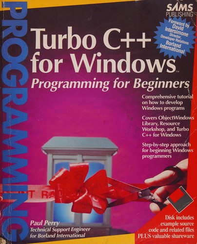 Cover for Turbo C⁺⁺ for Windows programming for beginners