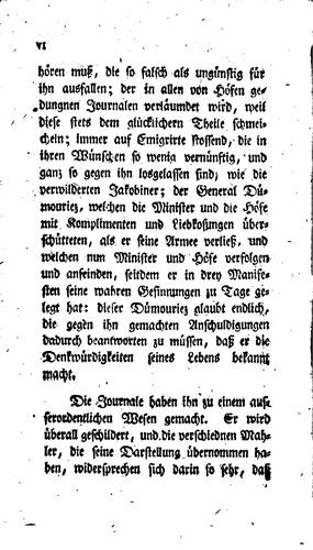 Cover for Denkwürdigkeiten des generals Dümouriez.