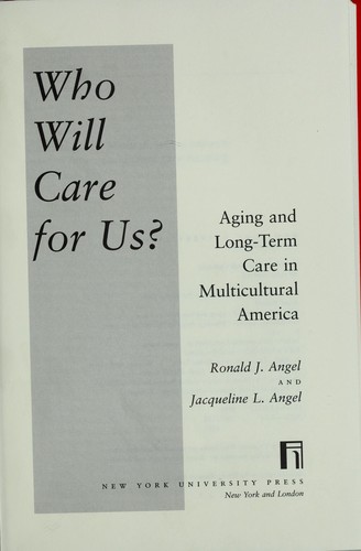 Cover for Who will care for us?