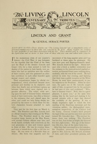 Cover for The living Lincoln