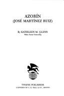 Cover for Azorín (José Martínez Ruiz)