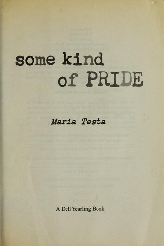 Cover for Some kind of pride
