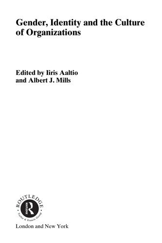 Cover for Gender, identity and the culture of organizations
